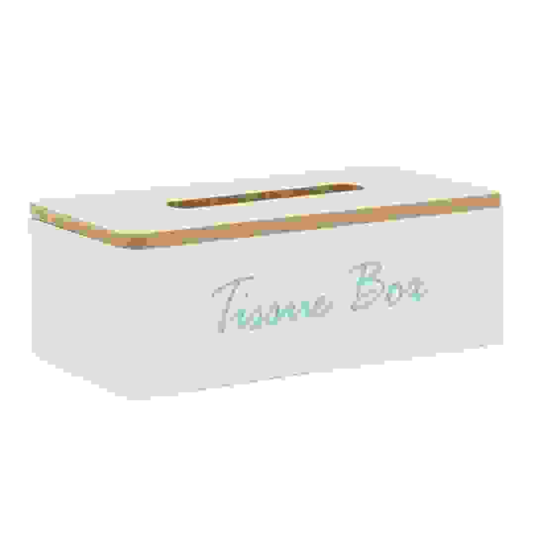 Orchid Wooden Tissue Box