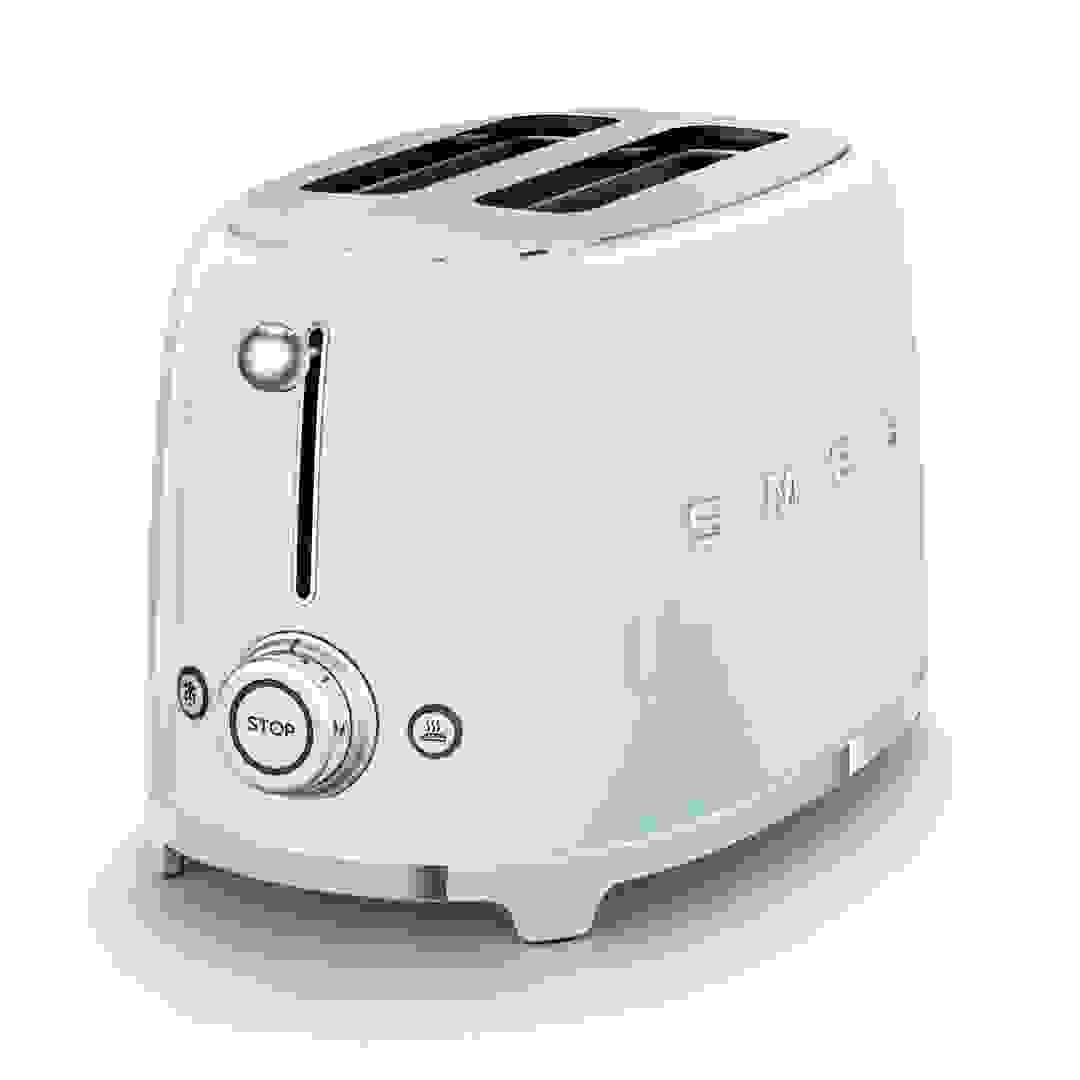 SMEG 50s Retro Style 2-Slice Toaster, TSF01PGUK (950 W)