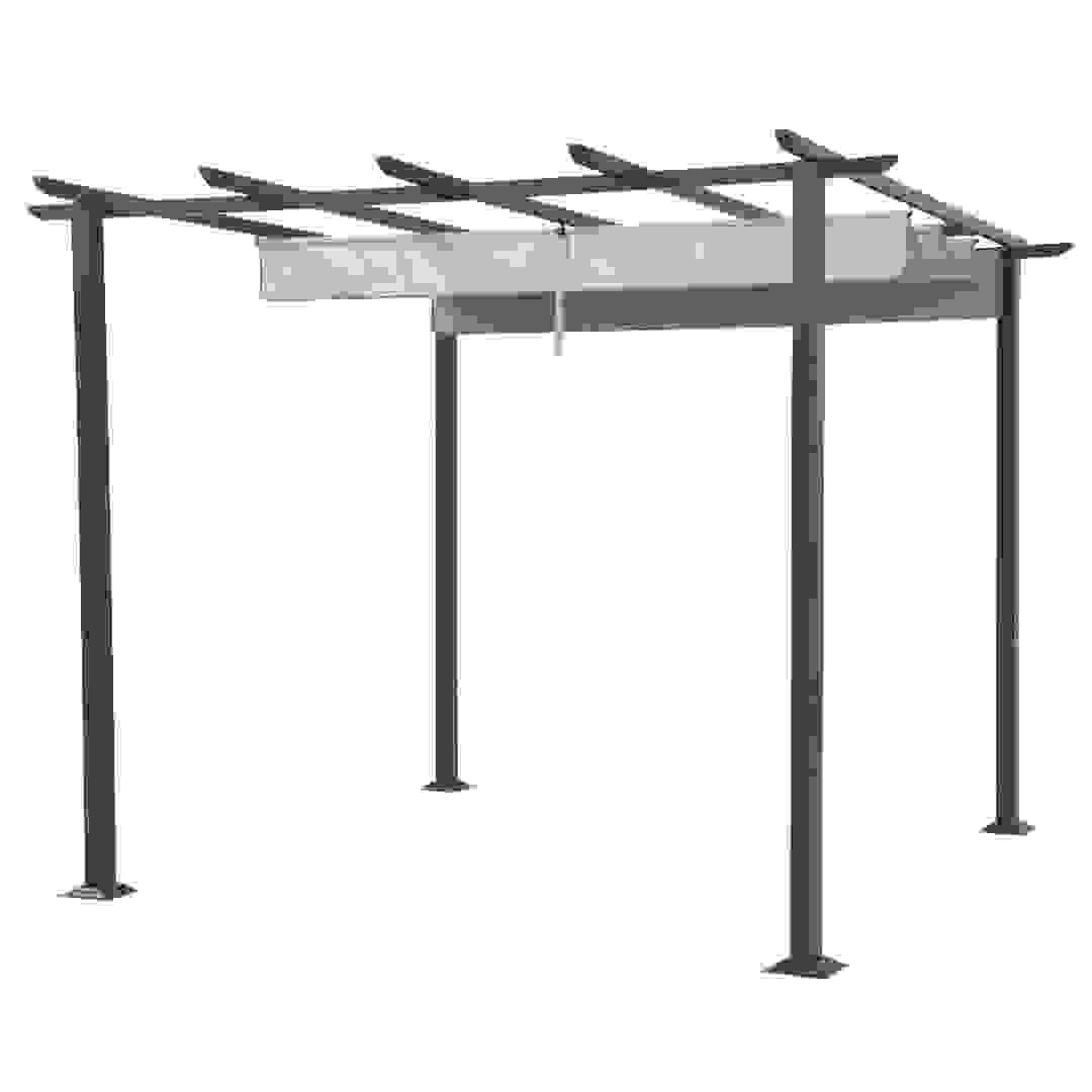 مظلة حديقة مربعة ألمنيوم وفولاذ جود هوم بيتا (3 × 3 × 2.32 متر)