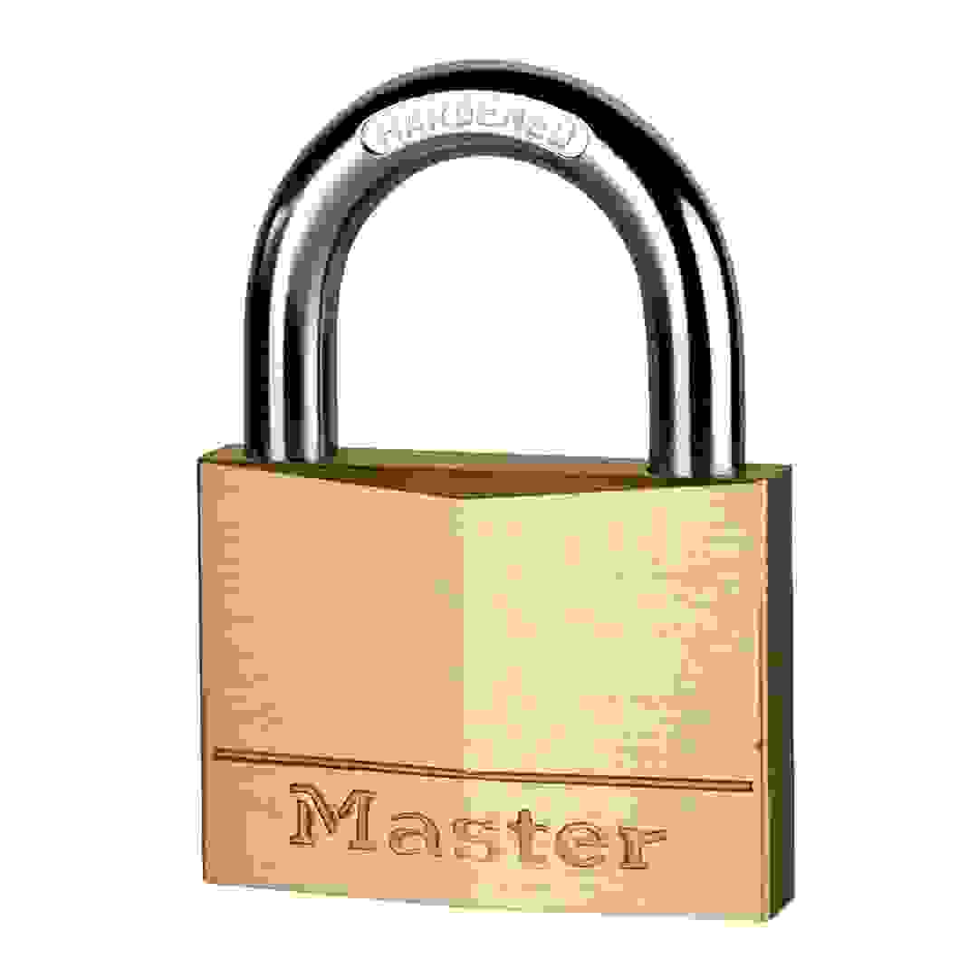 Master Lock Brass Key Padlock W/Keys (8.2 x 6 x 1.4 cm)