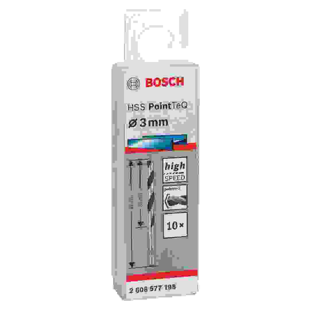 Bosch HSS PointTeq Metal Twist Drill Bit Pack (0.3 x 3.3 x 6.1 cm, 10 Pc.)