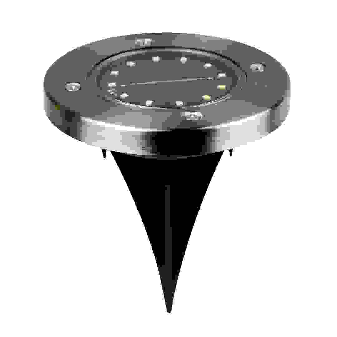 Plastic & Stainless Solar-Powered LED Ground Light ( 0.04 W, Neutral White)