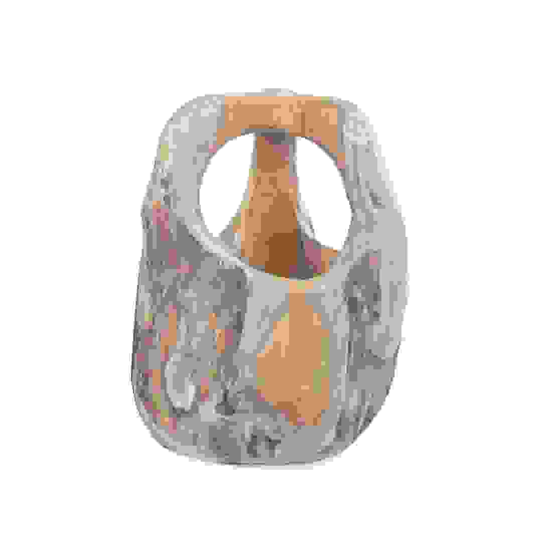 Amerta Teak Wood Small Hanging Planter (14 x 14 x 29 cm)