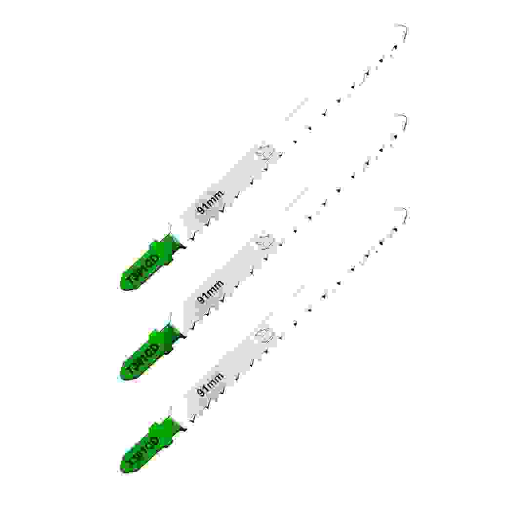 Universal Steel T-Shank Jigsaw Blade Pack for Wood (10-65 mm, 3 Pc.)