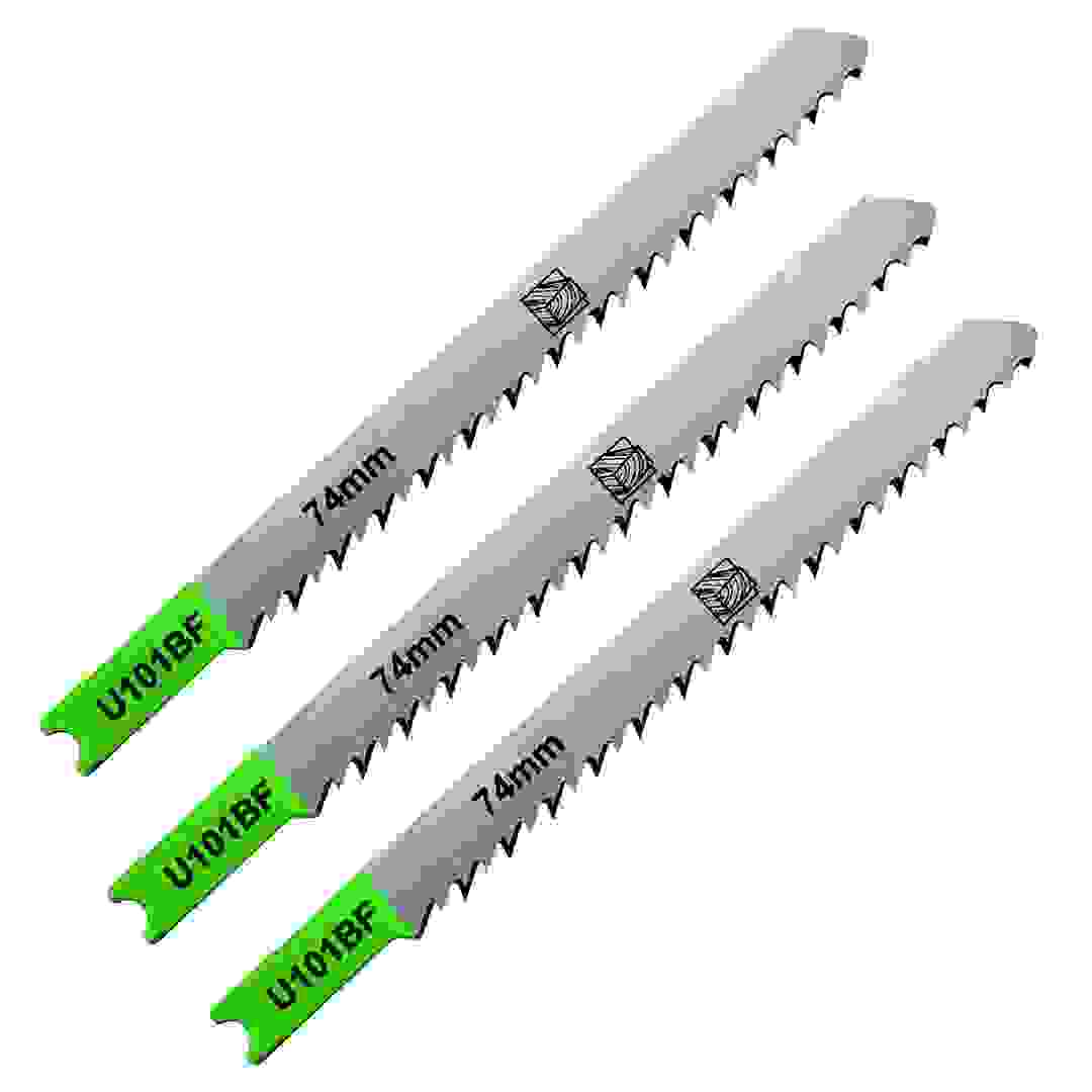 Universal Bi-Metal U-Shank Jigsaw Blade Pack for Wood (3-30 mm, 3 Pc.)