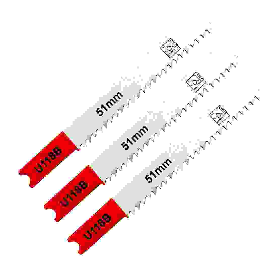 Universal HSS U-Shank Jigsaw Blade Pack (2.5-6 mm, 3 Pc.)