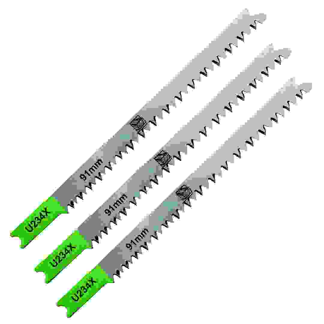 Universal Steel U-Shank Jigsaw Blade Pack for Wood (3-65 mm, 3 Pc.)