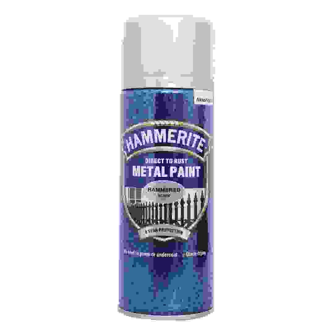 بخاخ دهان معدن هامرايت (400 مللي، فضي منقّش)