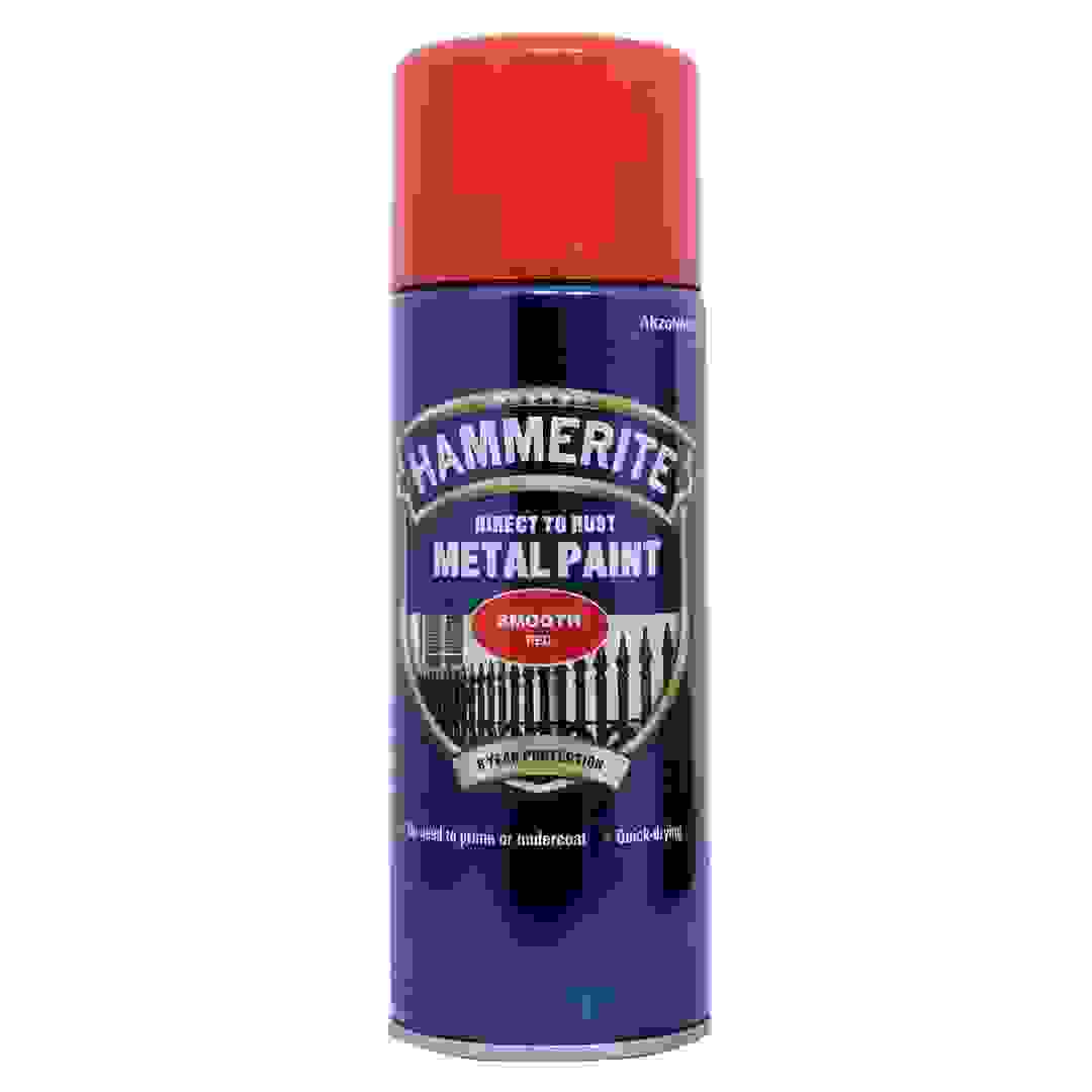 Hammerite Metal Spray Paint (400 ml, Smooth Red)