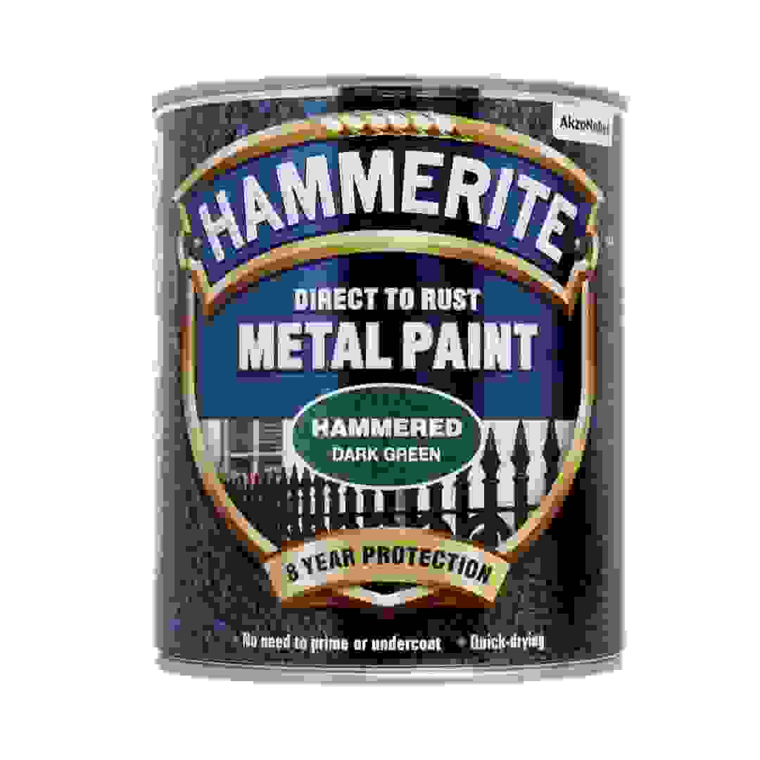 Hammerite Metal Paint (750 ml, Hammered Dark Green)