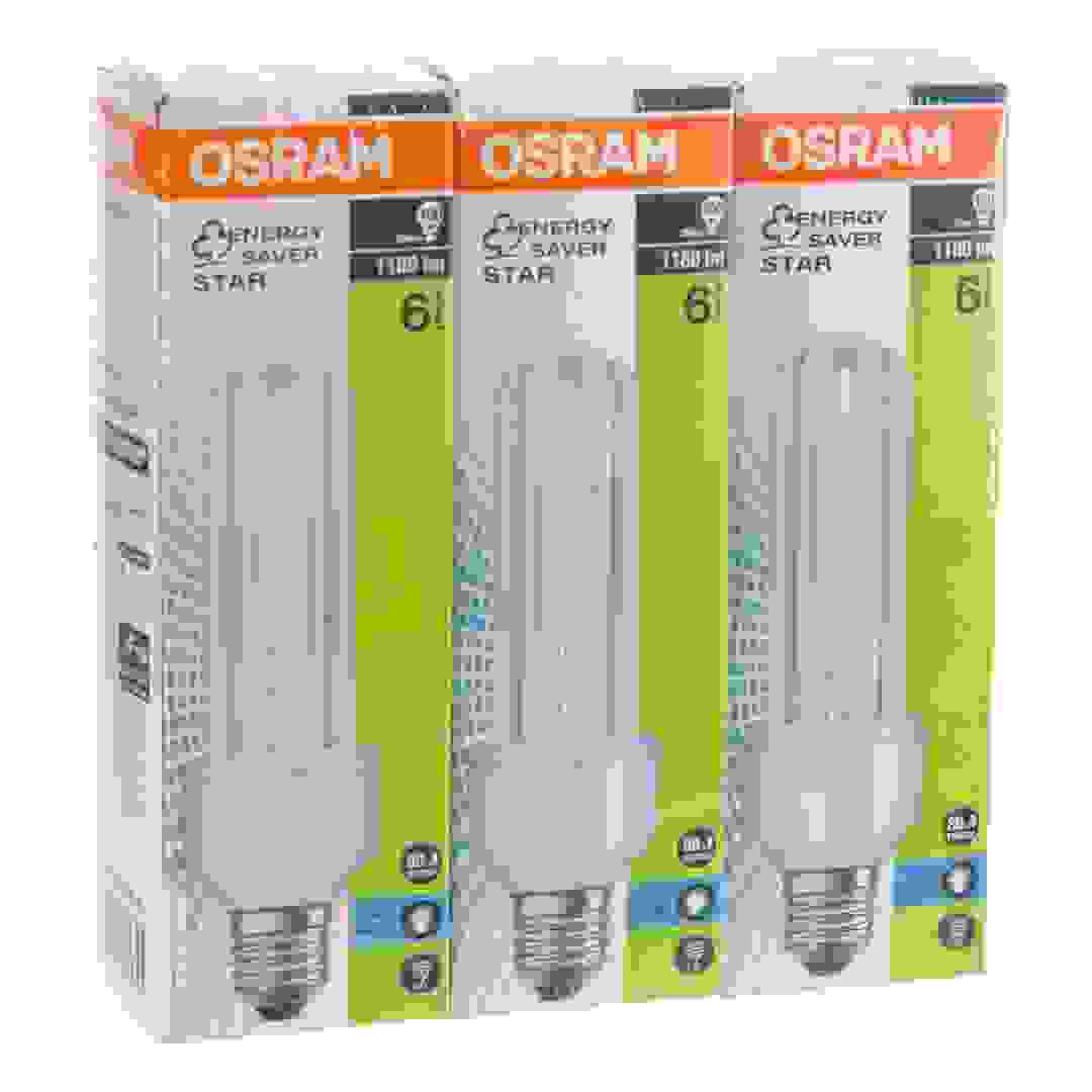 لمبة LED لولبية موفرة للطاقة T4 أوسرام (20 واط، ضوء نهاري، 3 قطع)