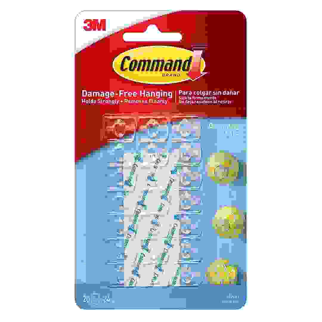 3M Command Large Clear Decorating Clips W/ Strips Holiday Pack