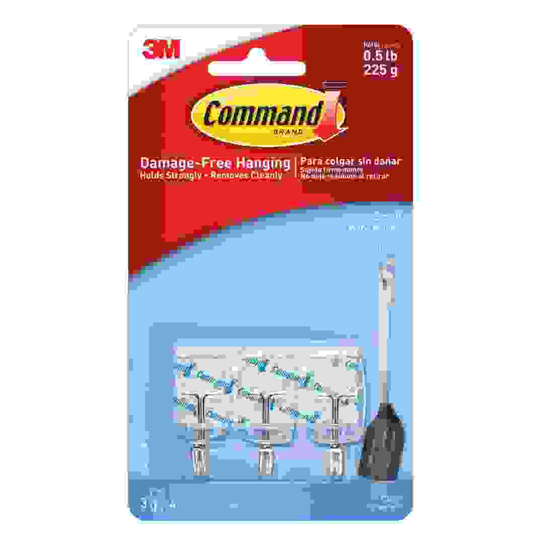 حزمة موسم الأعياد خطاف معدني شفاف صغير ثري إم كوماند مع شريط