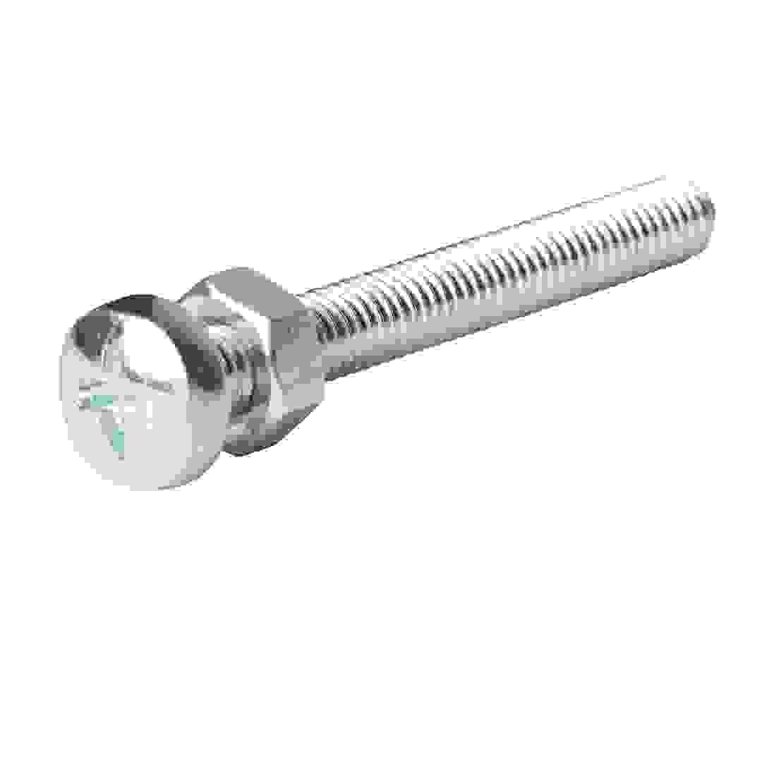 Diall Zinc-Plated Carbon Steel Machine Screw & Nut Pack (M5 x 50 mm, 20 Pc.)