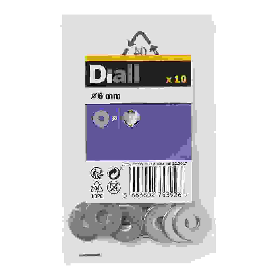 Diall Stainless Steel Flat Washer Pack (Large, 10 Pc.)