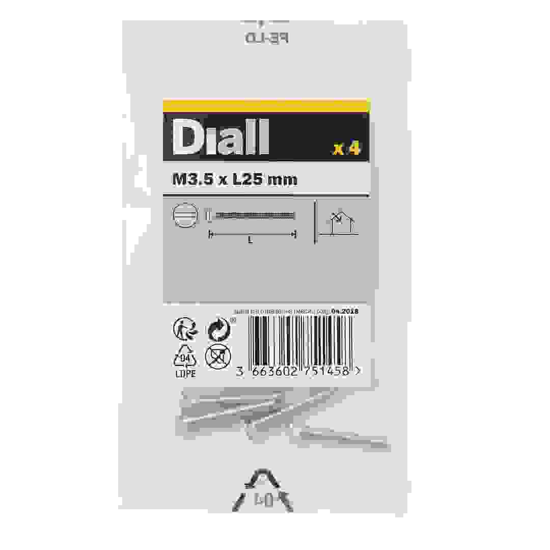 مجموعة براغي فولاذ كربوني لصندوق المفاتيح ديال (2.5 سم، 4 قطع)