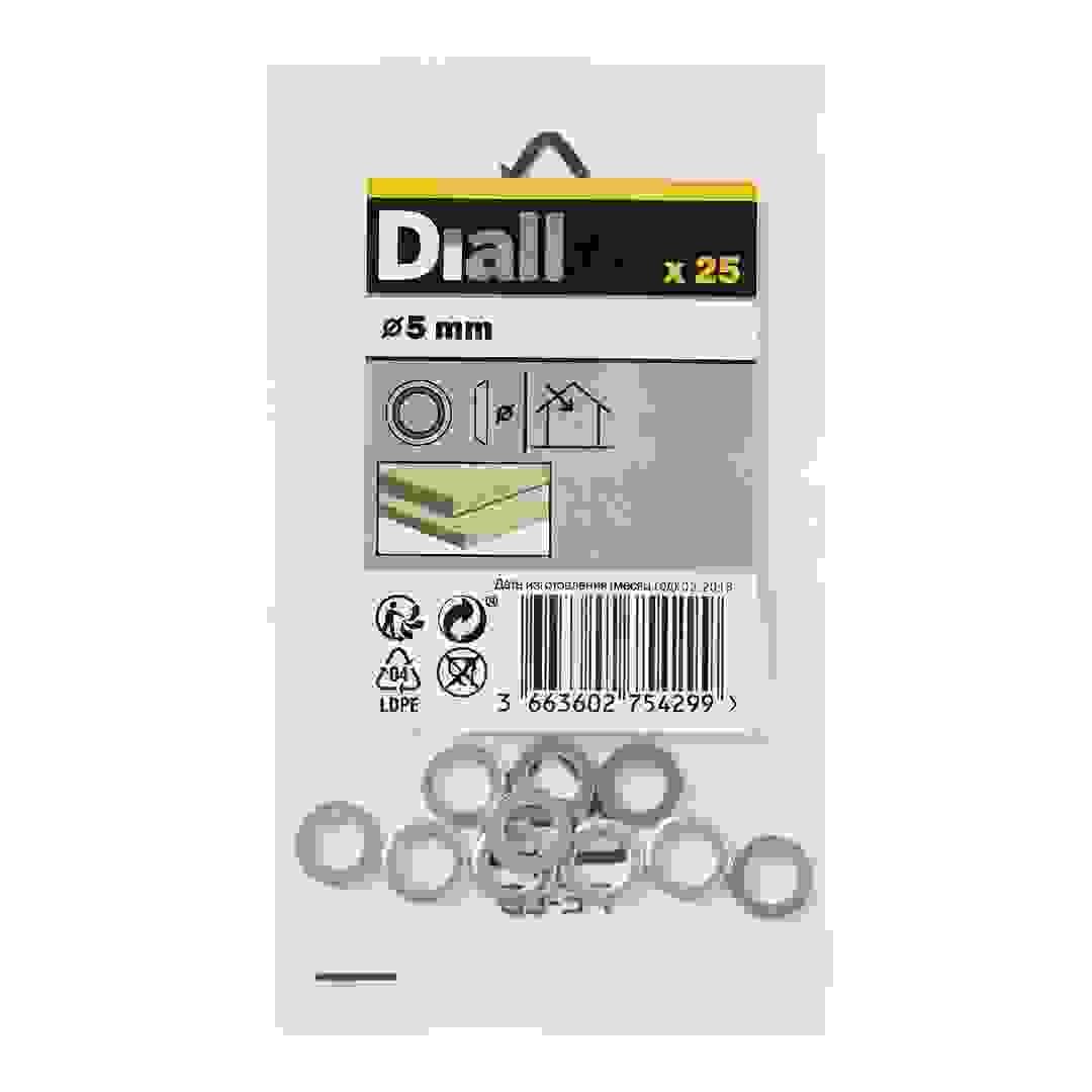 Diall Carbon Steel Screw Cup Washer Pack (M5, 25 Pc.)
