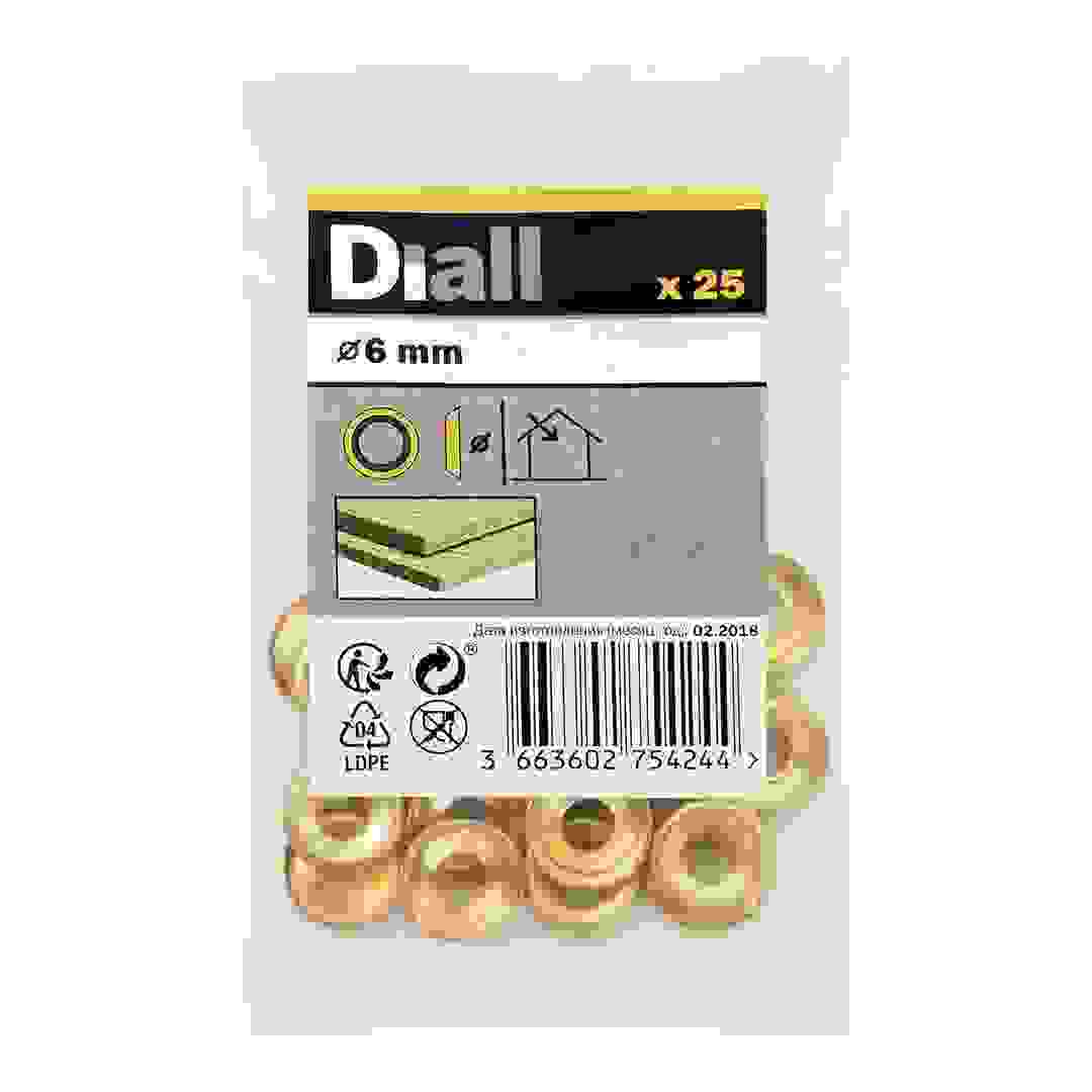 مجموعة حلقات كوبية نحاس ديال (M6 ، 25 قطعة)