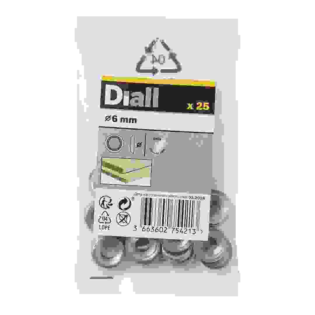 Diall Stainless Steel Screw Cup Washer Pack (M6, 25 Pc.)