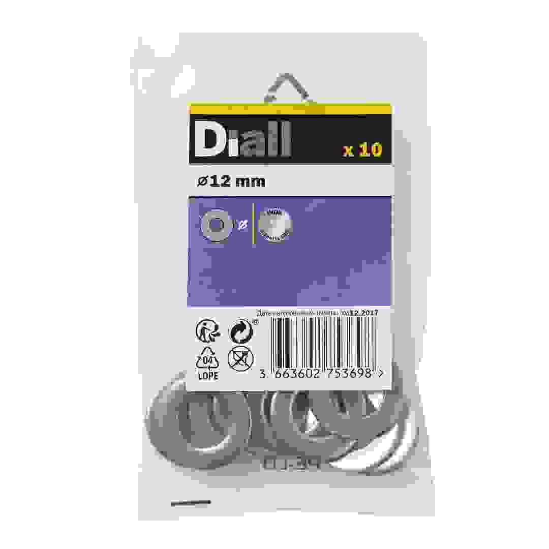 Diall Stainless Steel Medium Flat Washer Pack (M12, 10 Pc.)