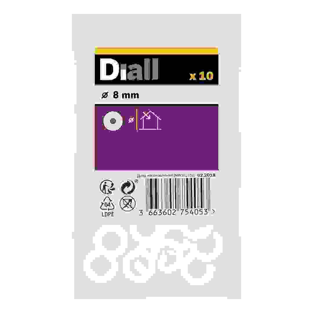 Diall Nylon Washer Pack (M8, 10 Pc.)