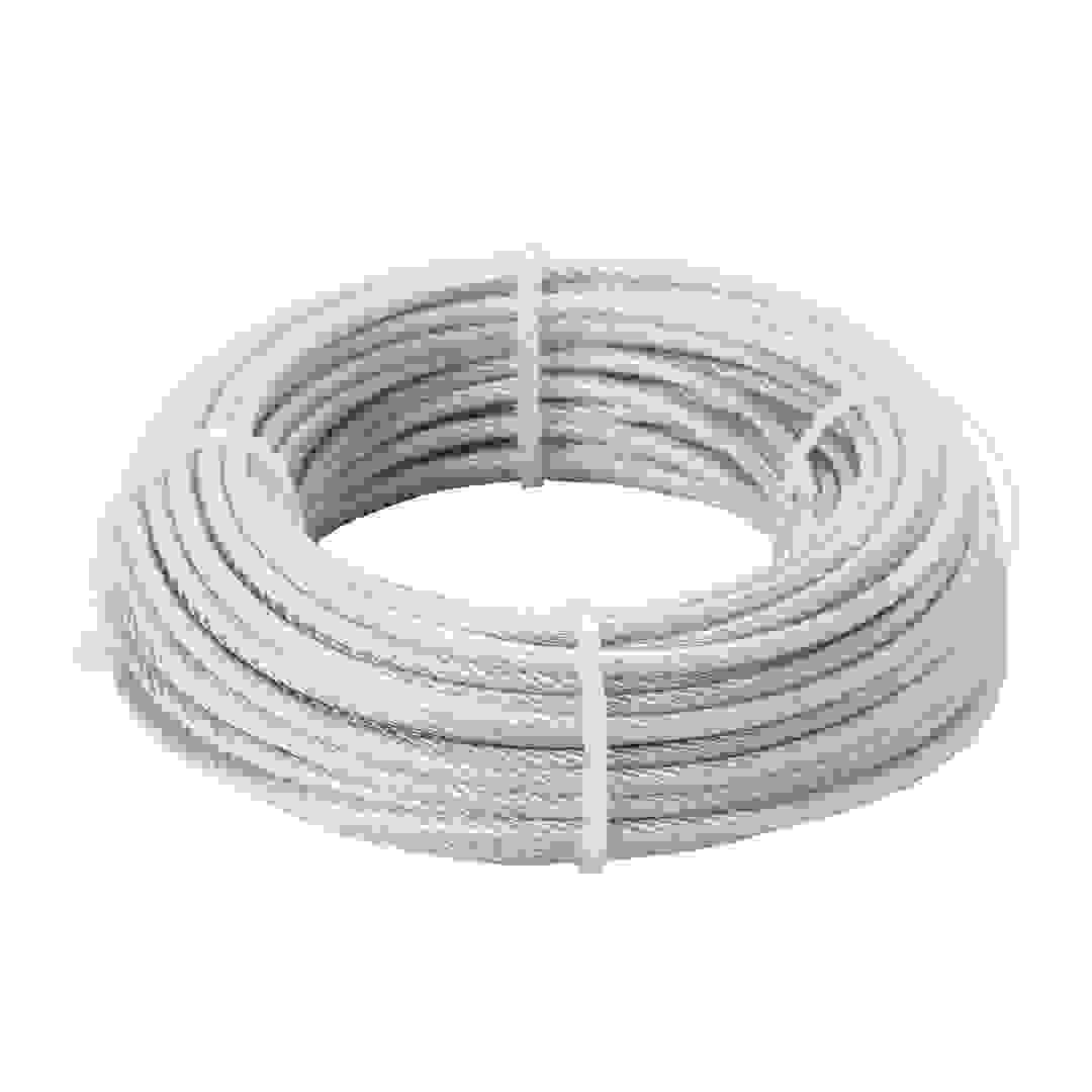 كابل فولاذ وبلاستيك متعدد كلوريد الفينيل ديال (4 مم × 20 م)