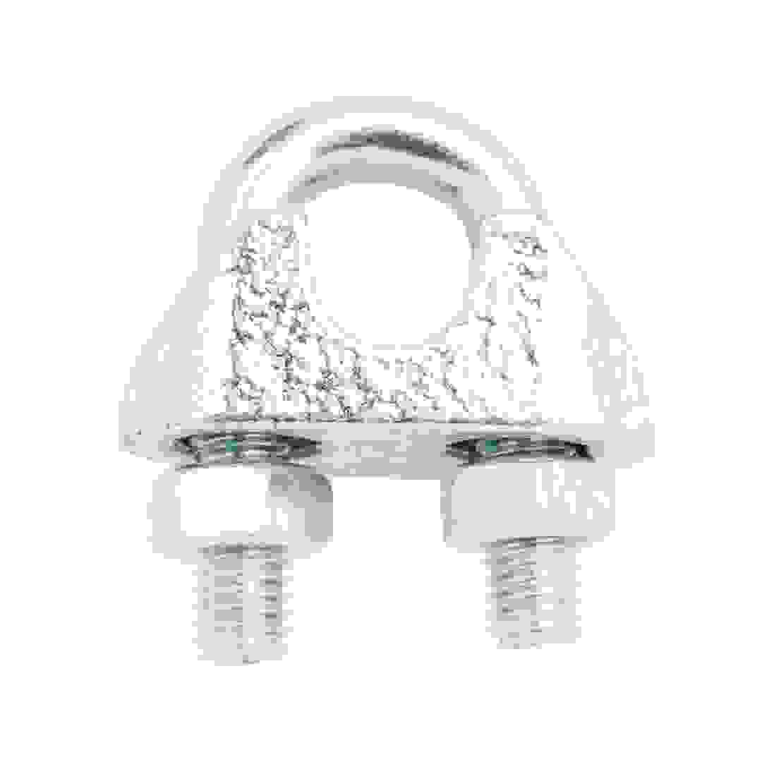 Diall Zinc-Plated Steel Wire Rope Clamp Pack (90 x 6 mm, 2 Pc.)