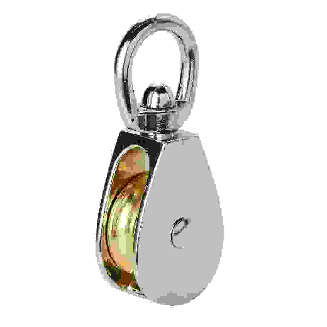 بكرة عجلة فردية مطلية بالزنك والنيكل ديال (32 ملم)