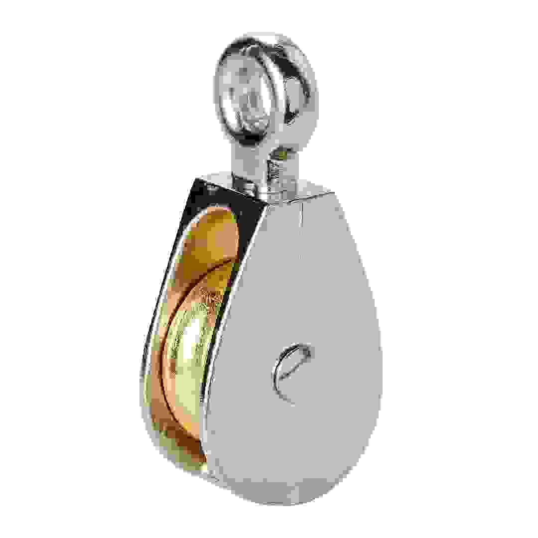 Diall Nickel & Zinc-Plated Single Wheel Pulley (32 mm)