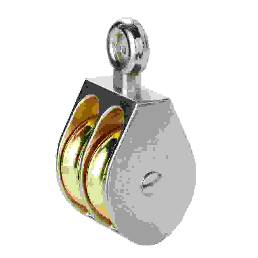 بكرة عجلة مزدوجة مطلية بالزنك والنيكل ديال (36 ملم)