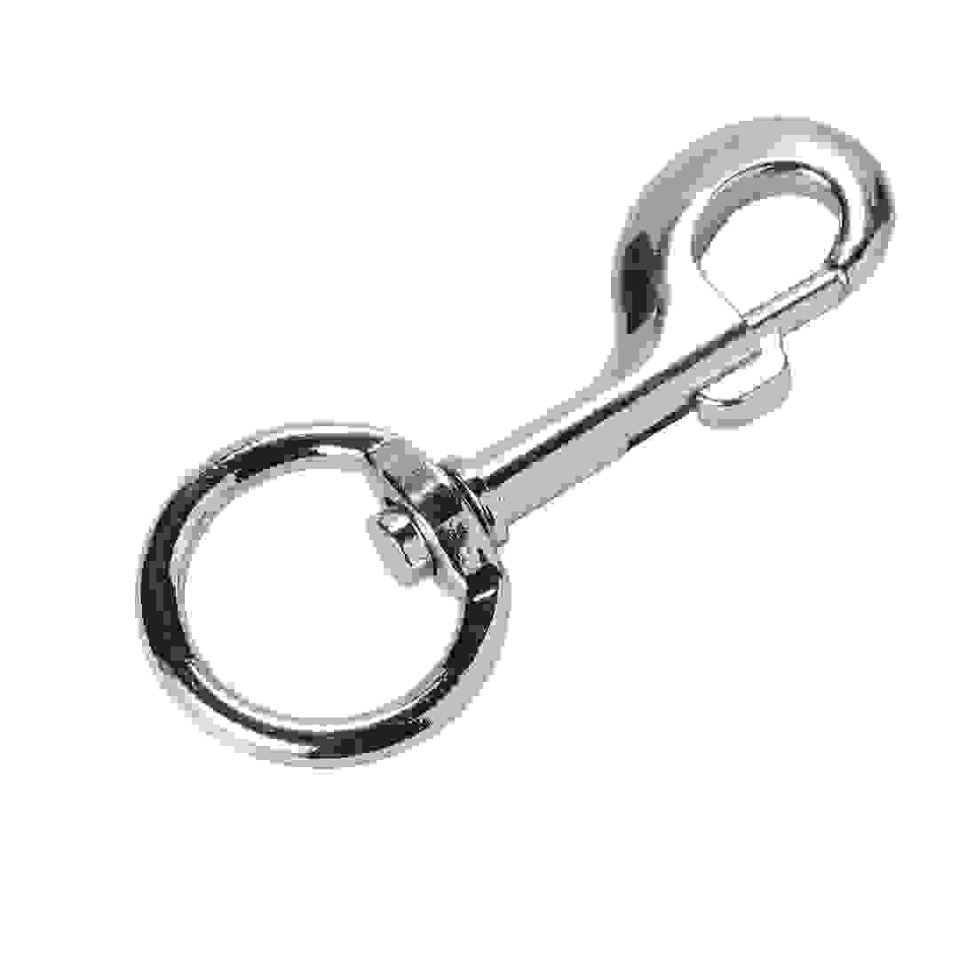 Diall Nickel-Plated Zamac Swivel Snap Hook (90 x 150 mm)