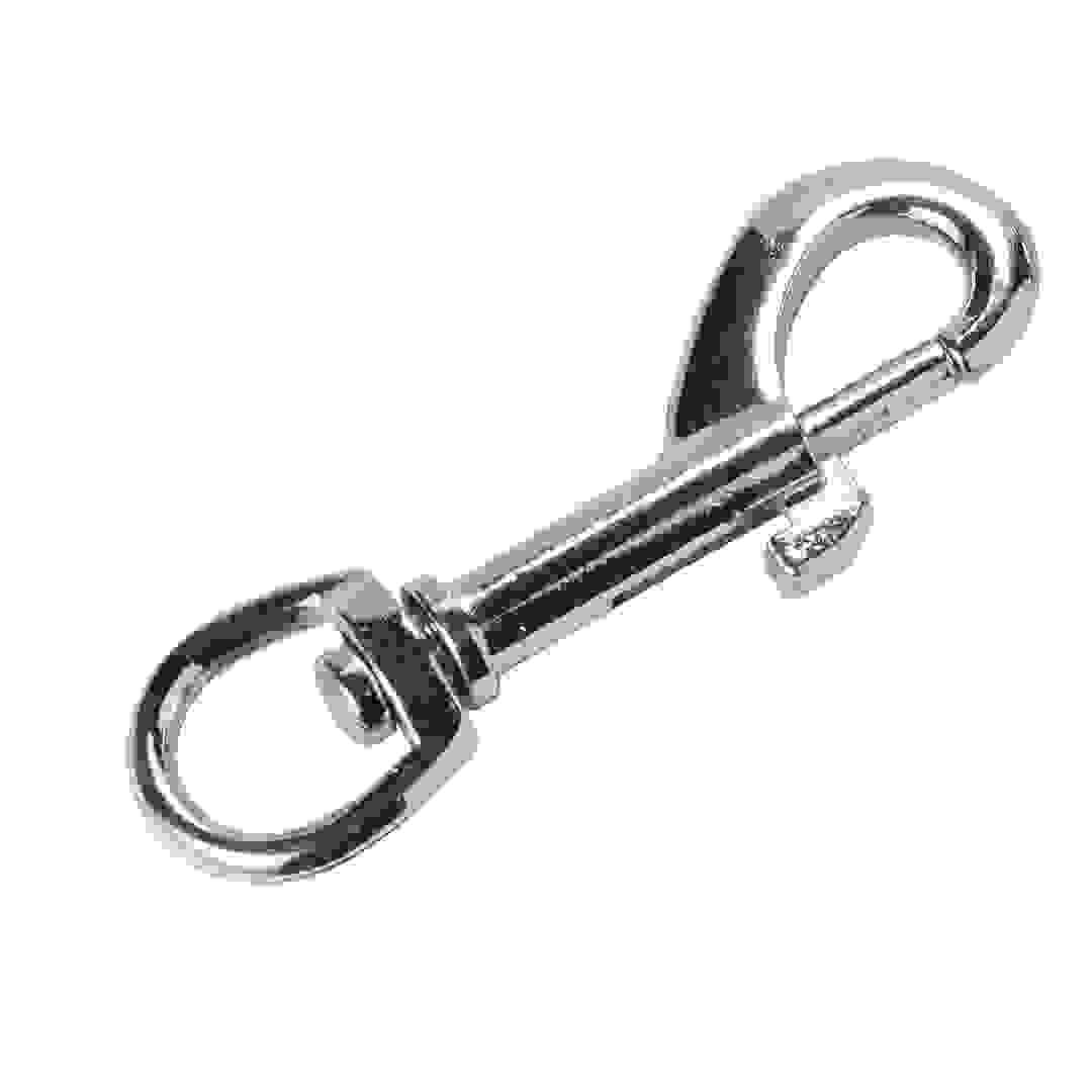 Diall Nickel-Plated Zamac Swivel Snap Hook (76 mm)