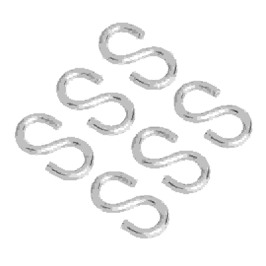 Diall Zinc-Plated Steel S-Hook Pack (3 x 30 mm, 6 Pc.)