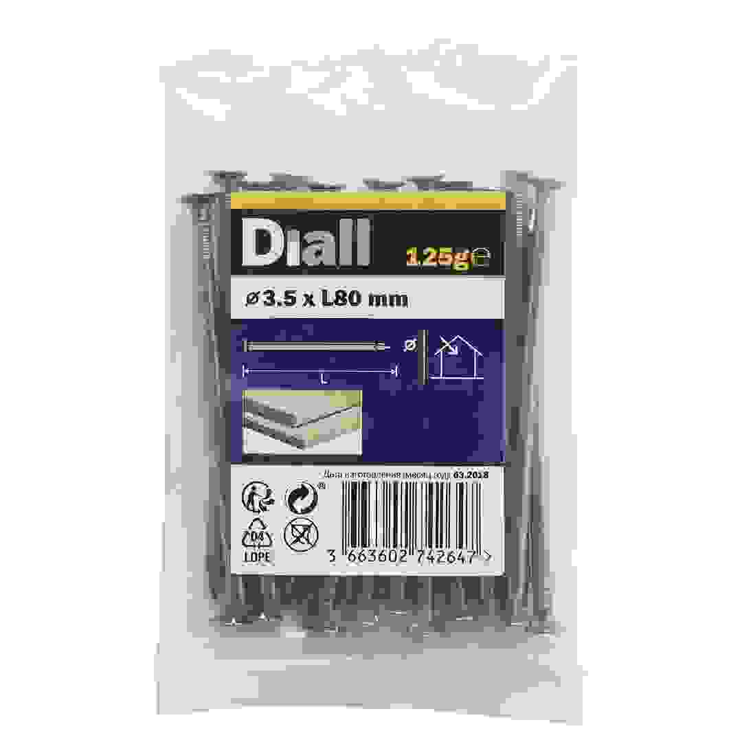 Diall Carbon Steel Round Wire Nail Pack (3.5 x 80 mm)