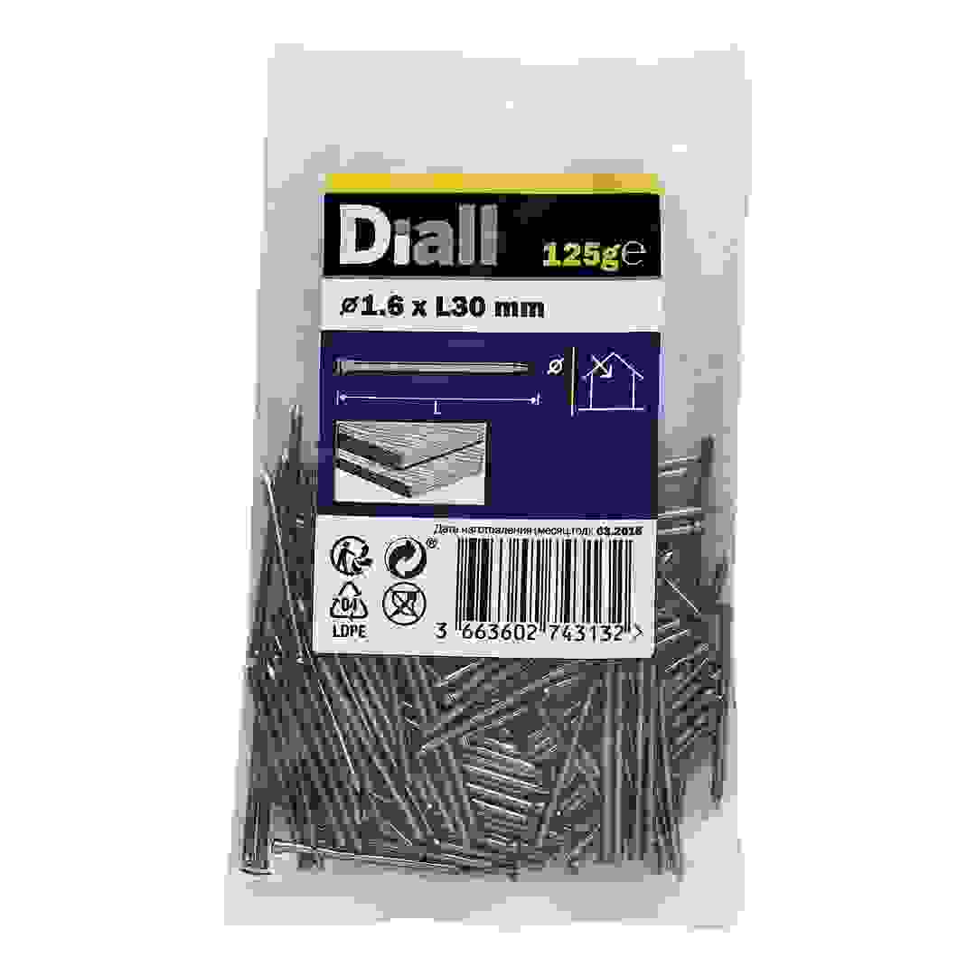 Diall Carbon Steel Lost Head Nail Pack (1.6 x 30 mm)