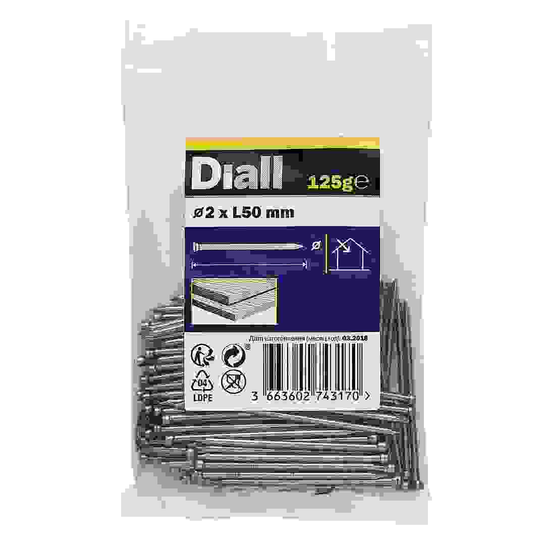 Diall Carbon Steel Lost Head Nail Pack (2 x 50 mm)