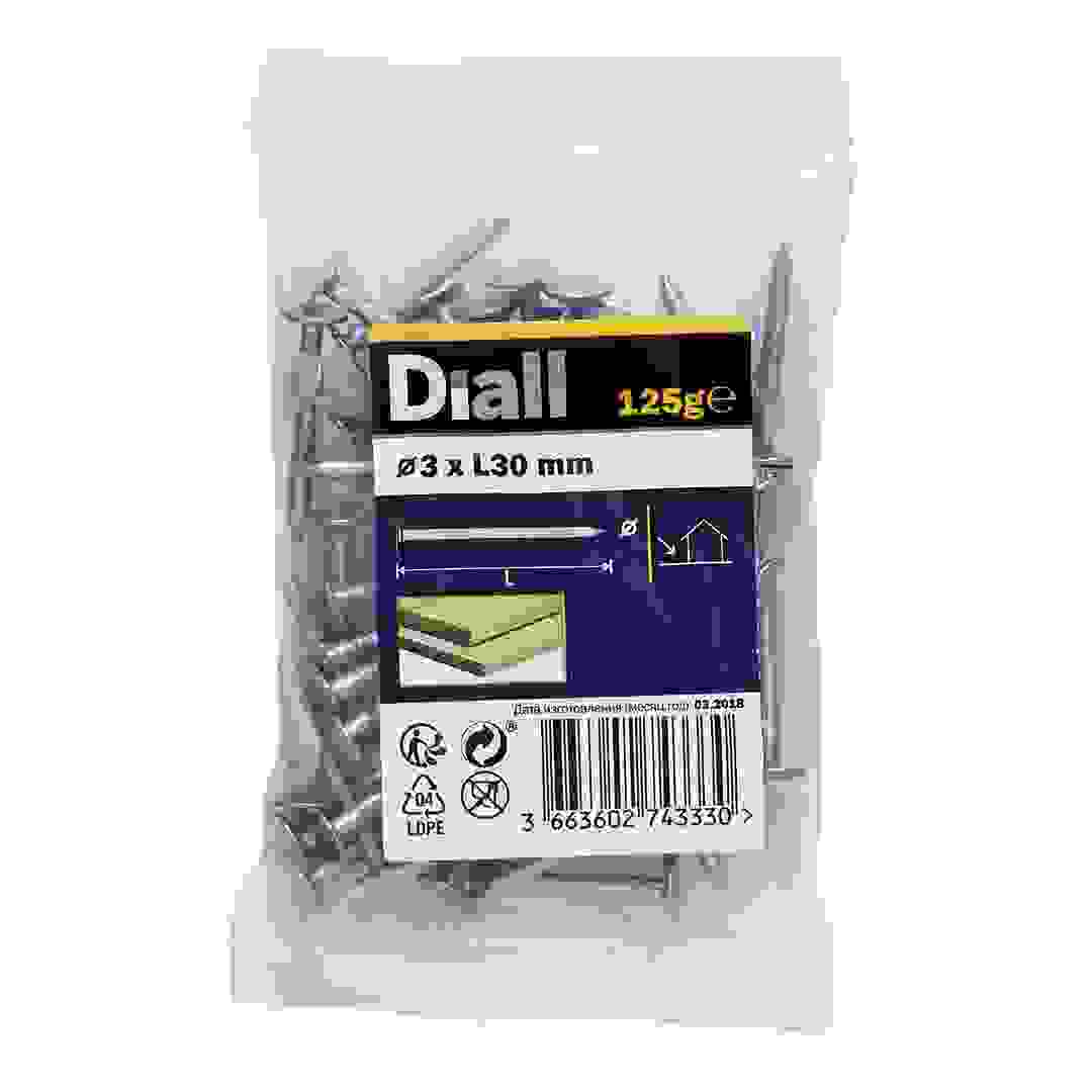 Diall Galvanised Carbon Steel Clout Nail Pack (3 x 30 mm)