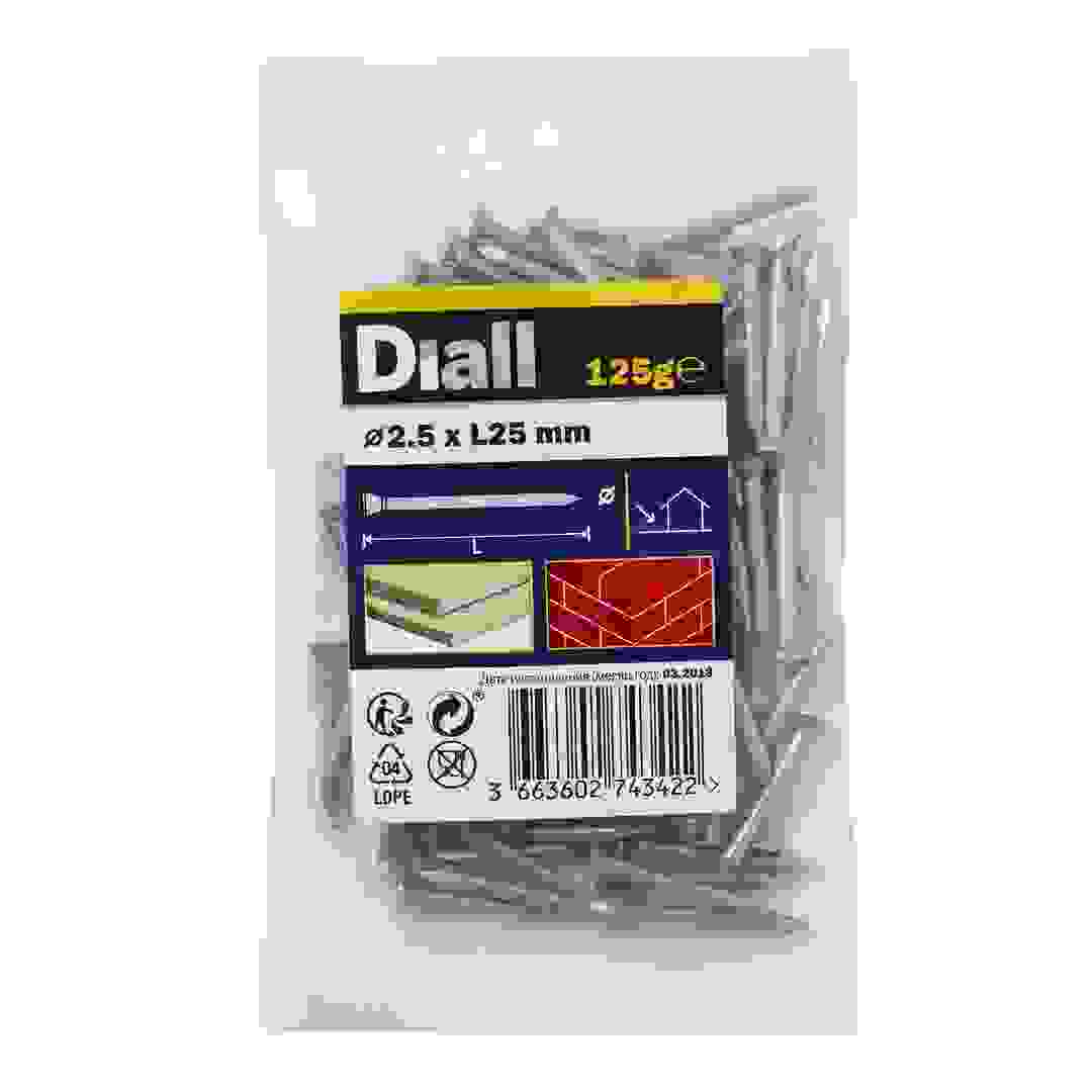 Diall Galvanised Carbon Steel Masonry Nail Pack (2.5 x 25 mm)
