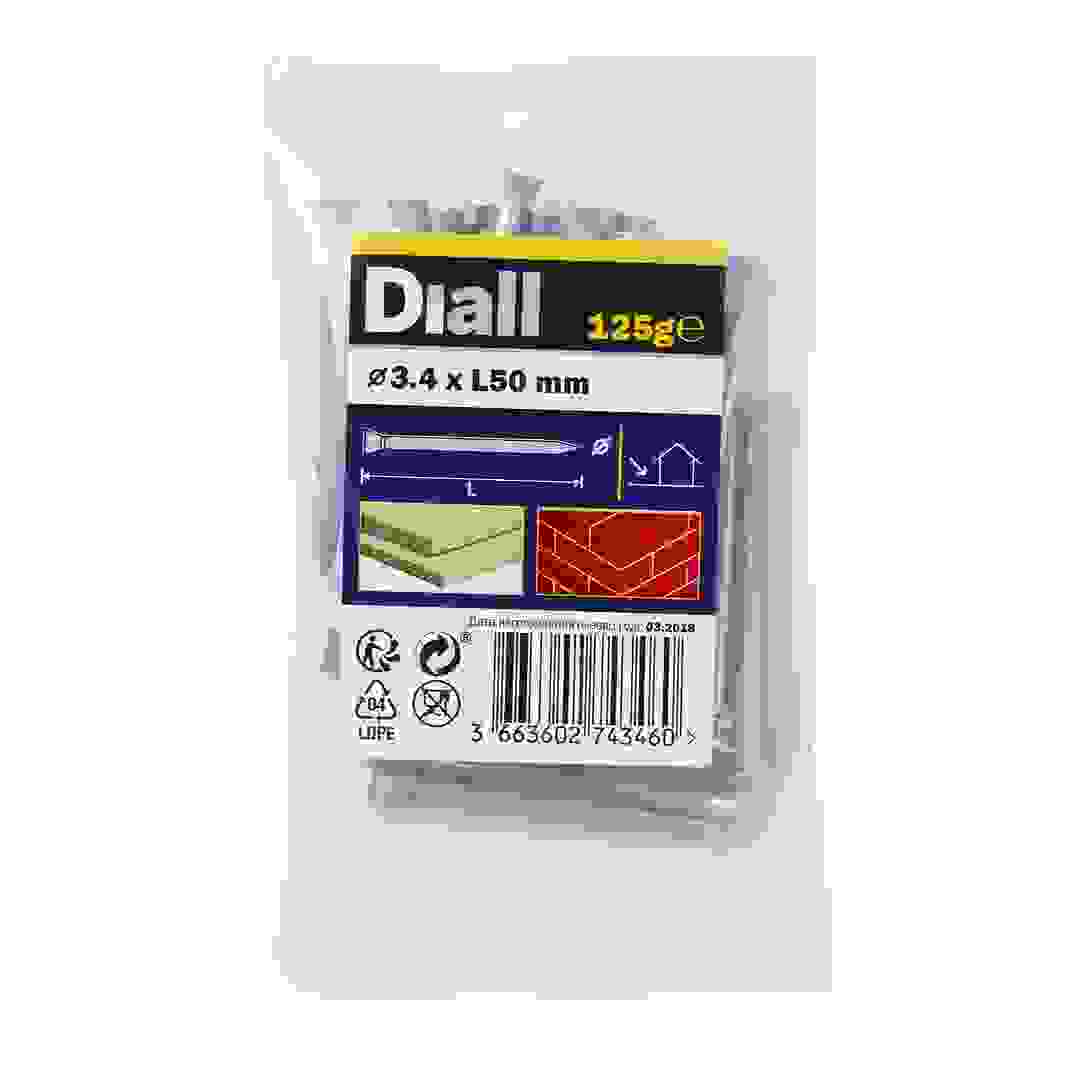 Diall Galvanised Carbon Steel Masonry Nail Pack (3.4 x 50 mm)