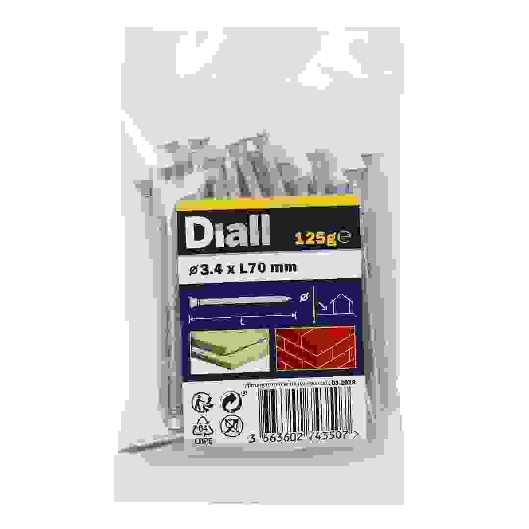 Diall Galvanised Carbon Steel Masonry Nail Pack (3.4 x 70 mm)