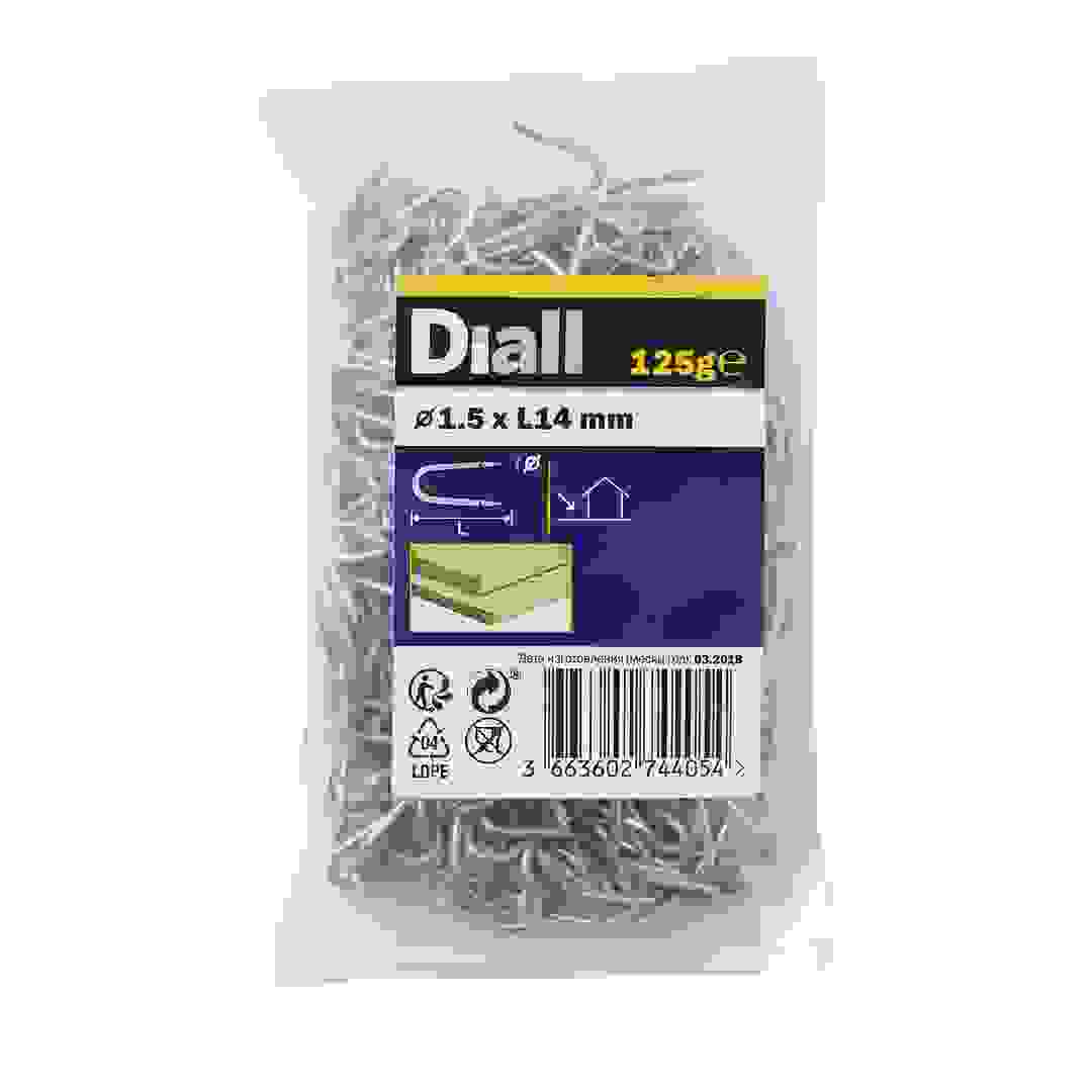 مجموعة دبابيس سلكية فولاذ كربوني مجلفن ديال (1.5 × 14 ملم)