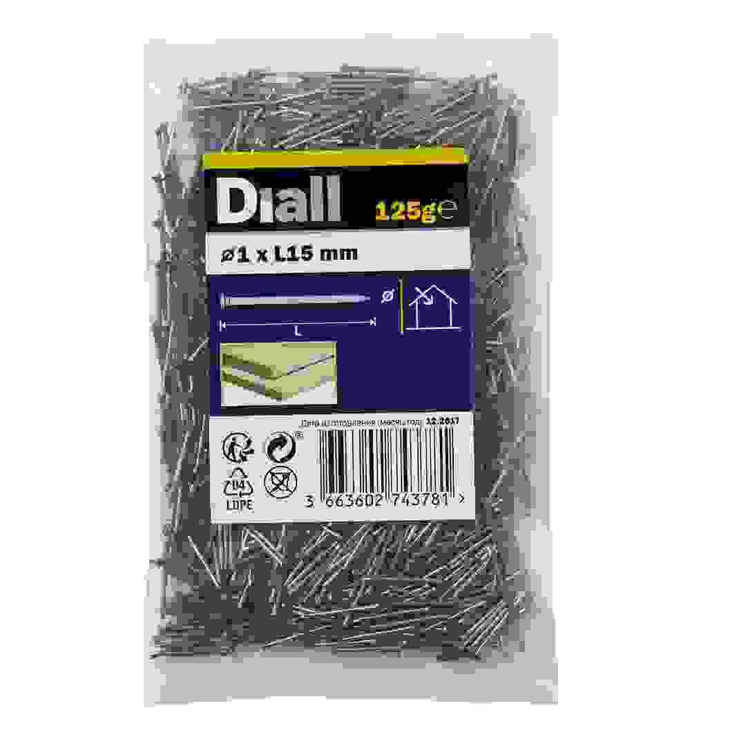 Diall Carbon Steel Veneer Pin Pack (1 x 15 mm)