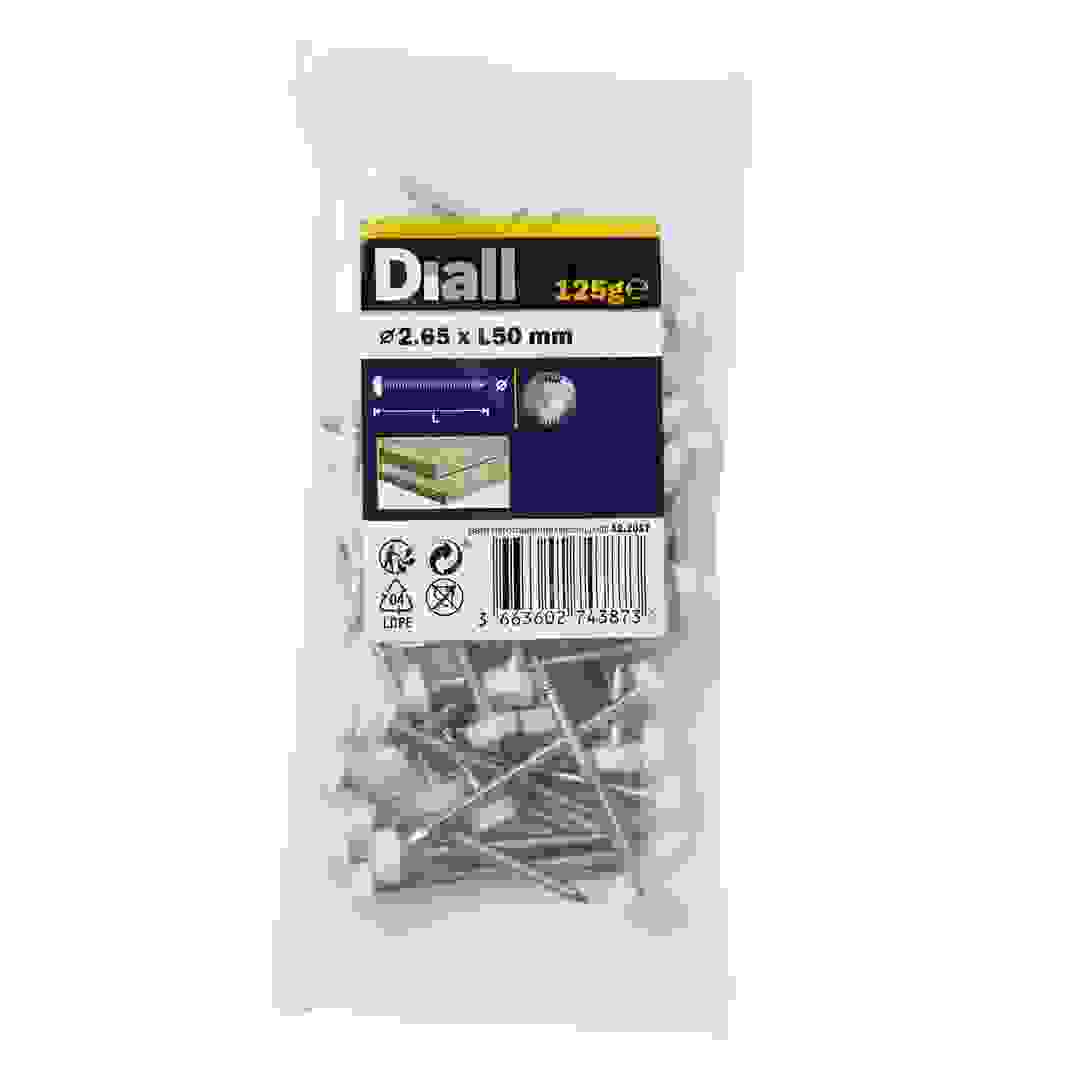 Diall Stainless Steel UPVC Nail Pack (2.65 x 50 mm, 125 g)