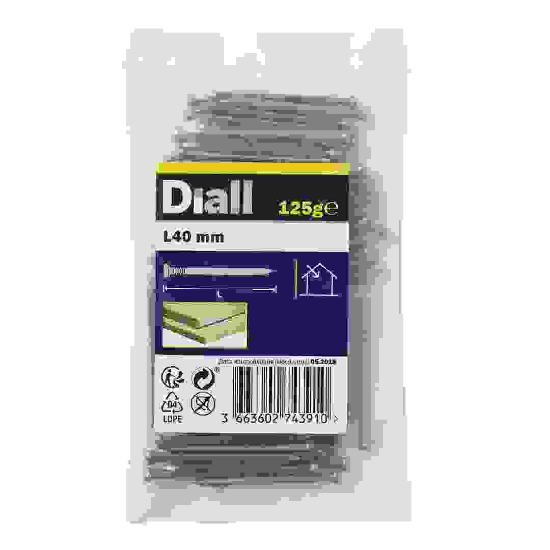 Diall Carbon Steel Plain Oval Nail Pack (40 mm, 125 g)