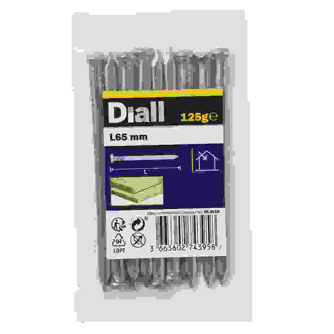 Diall Carbon Steel Plain Oval Nail Pack (65 mm, 125 g)