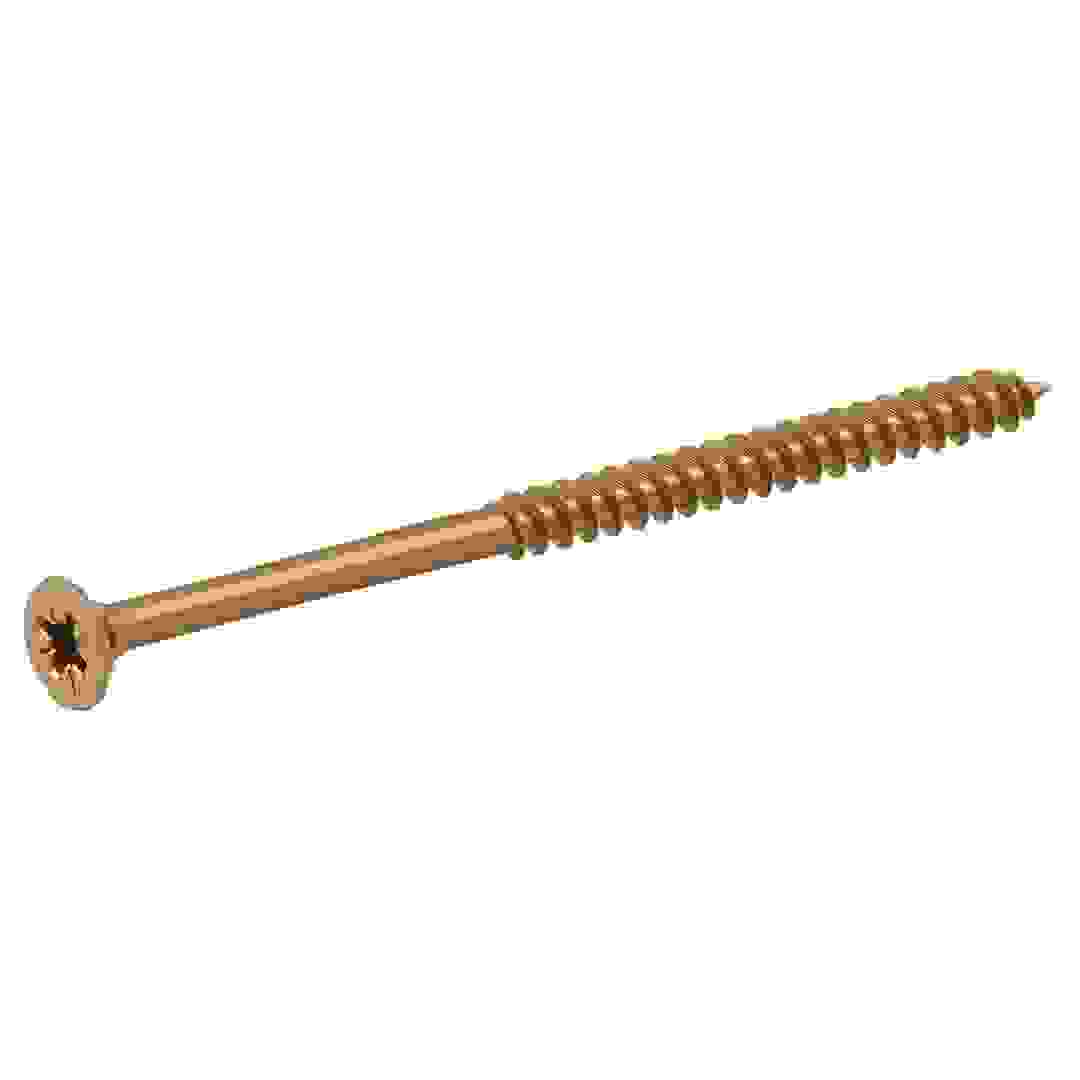 Diall Zinc-Plated Carbon Steel Wood Screw Pack (5 x 80 mm, 100 Pc.)
