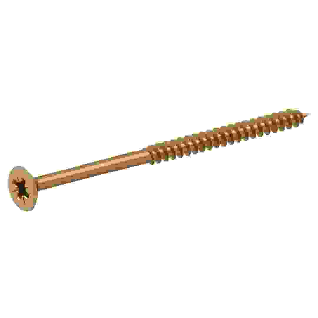 Diall Zinc-Plated Carbon Steel Wood Screw Pack (6 x 90 mm, 100 Pc.)
