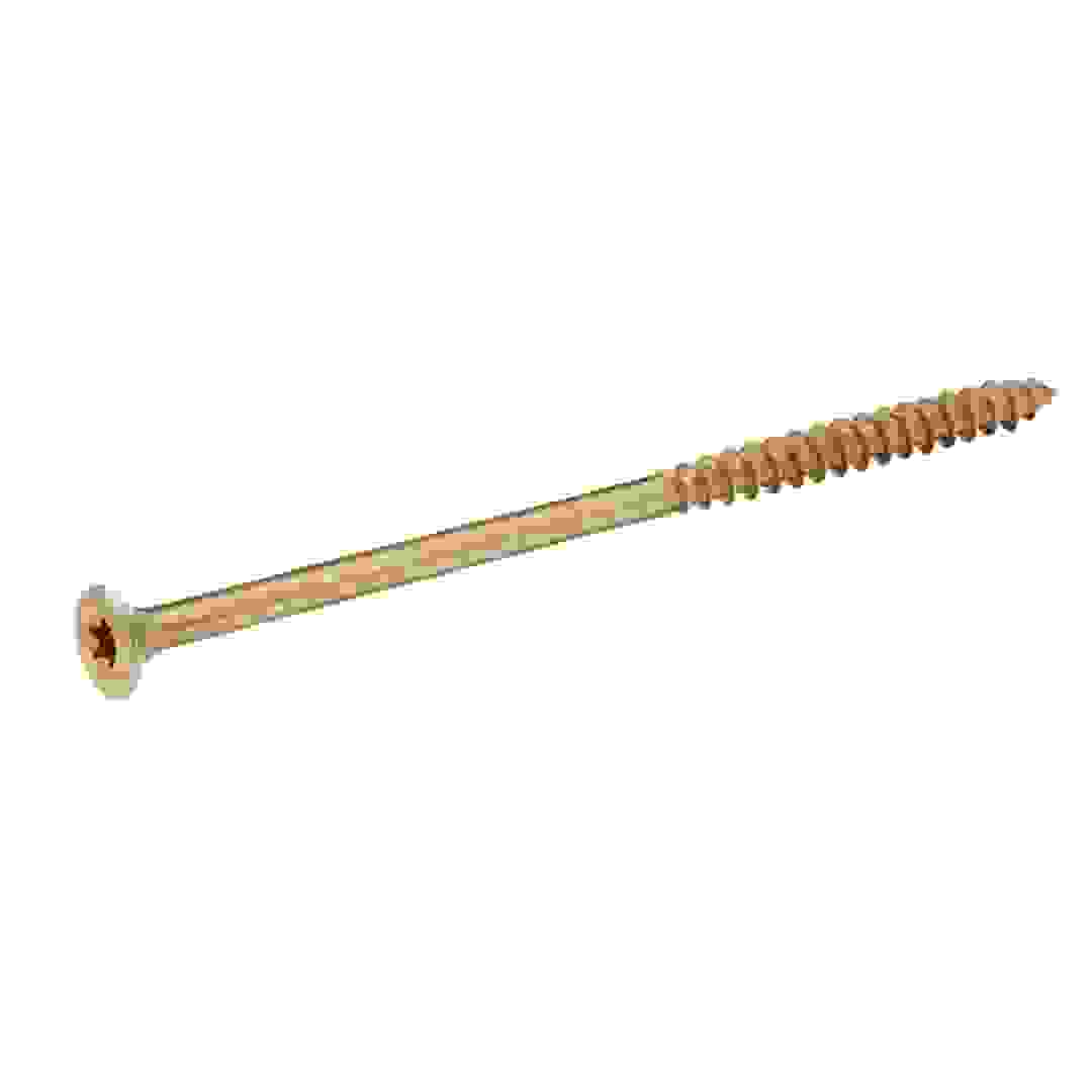 Diall Zinc-Plated Steel Pan Head Wood Screw (8 x 160 mm)