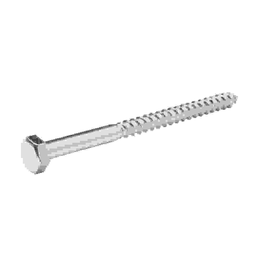 Diall Zinc-Plated Carbon Steel Hex Coach Screw Pack (10 x 140 mm, 50 Pc.)