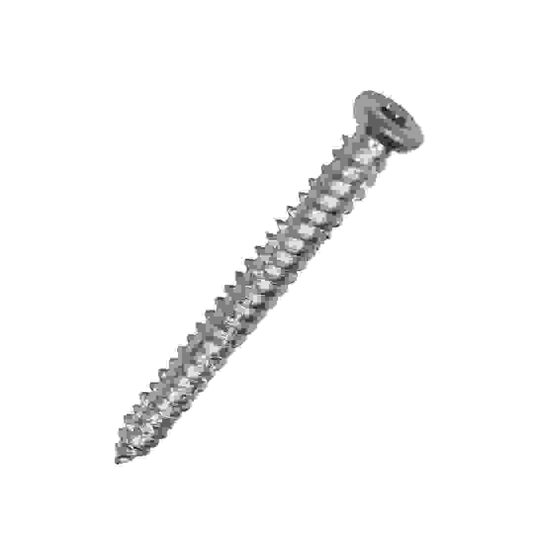 Diall Zinc-Plated Steel Concrete Screw Pack (7.5 x 132 mm, 6 Pc.)